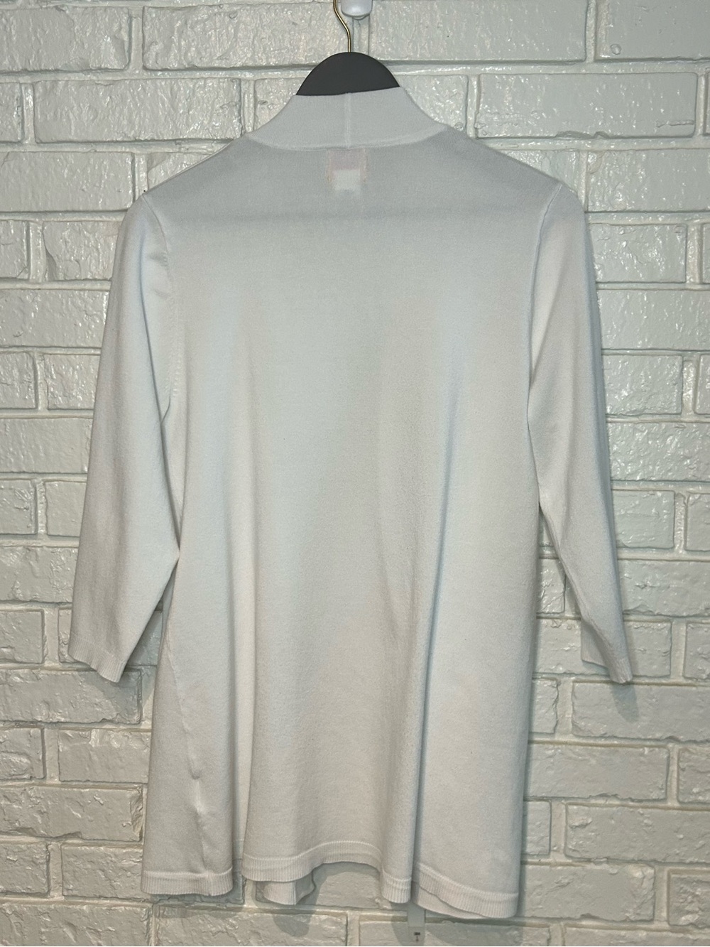 Ruby Rd. White Open Front Cardigan - Picture 3 of 3